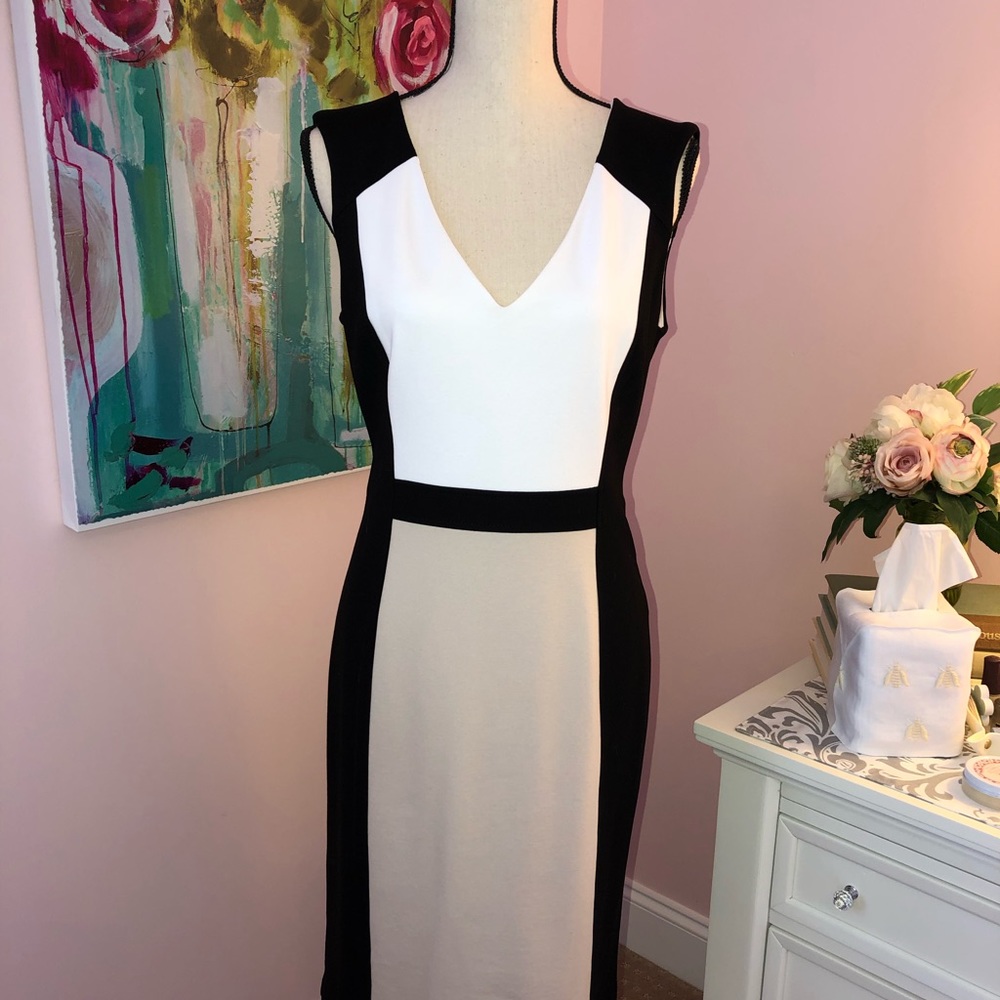 Color blocked dress